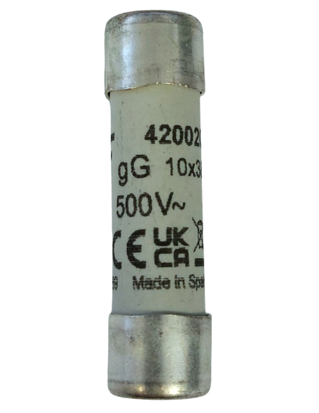 Fusible Cylindrique 10×38 Mm 4A 500V – Céramique, Retardé, Usage GG, Pour Installations Industrielles Et Domestiques