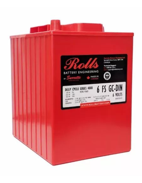 Batterie ROLLS 6FSGC-DIN 6V 250 Ah C20