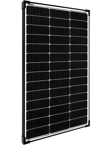 Panneau Solaire Polycristallin 100W 12V - Idéal Installation Autonome Bateau Caravane