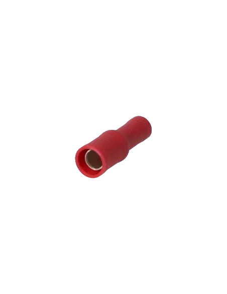 Cosse cylindrique femelle isolée 0.25 - 1.5 mm² rouge
