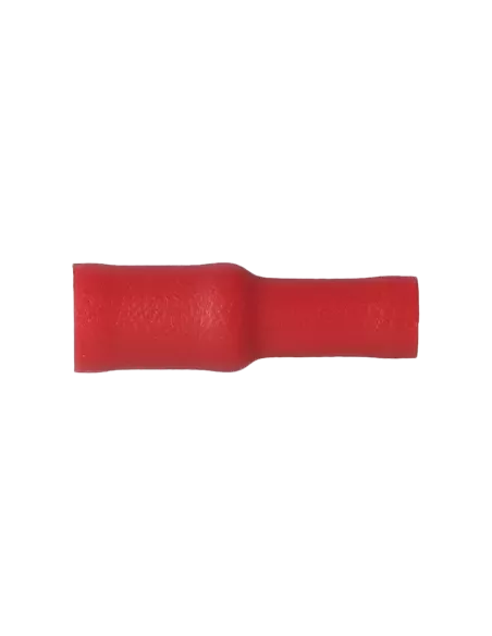 Cosse cylindrique femelle isolée 0.25 - 1.5 mm² rouge