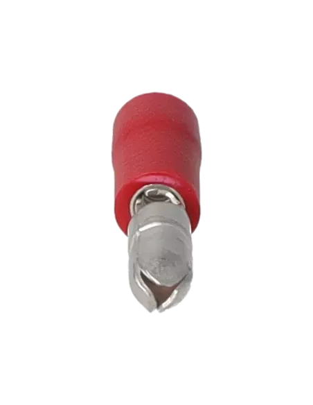 Cosse cylindrique mâle isolée 0.25 - 1.5 mm² rouge