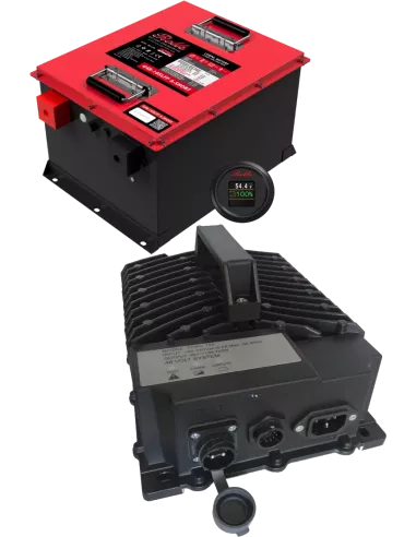 Pack Batterie Lithium G48-105LFP A-SHORT Rolls + Chargeur de batterie SPE TORO720
