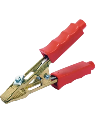 Pince de démarrage laiton 500 A positif rouge