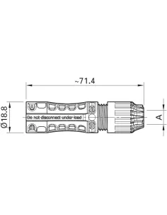 Connecteur MC4 Mâle-EVO STOR 10 mm² PV-KST4-EVO ST/10II 2