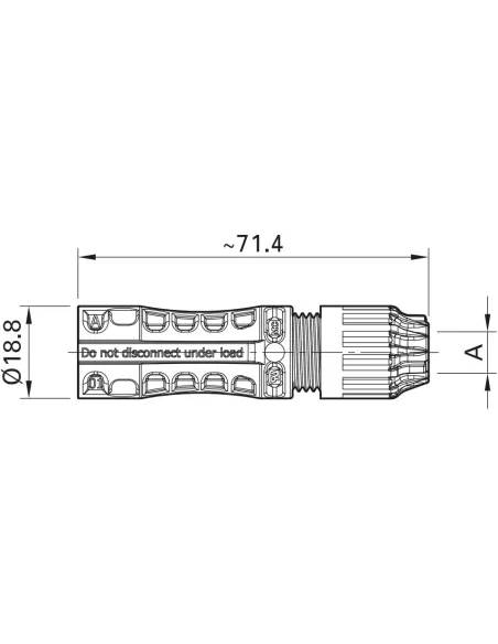 Connecteur MC4 Mâle-EVO STOR 10 mm² PV-KST4-EVO ST/10II