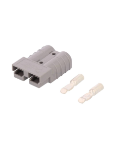 Lot De 2 Connecteurs SB50 50A 600V - Gris 6319, Rouge 6331G1, Bleu 6331G5 Avec Contacts #6 13,3 SQ - Idéal Pour Installations électriques Robustes