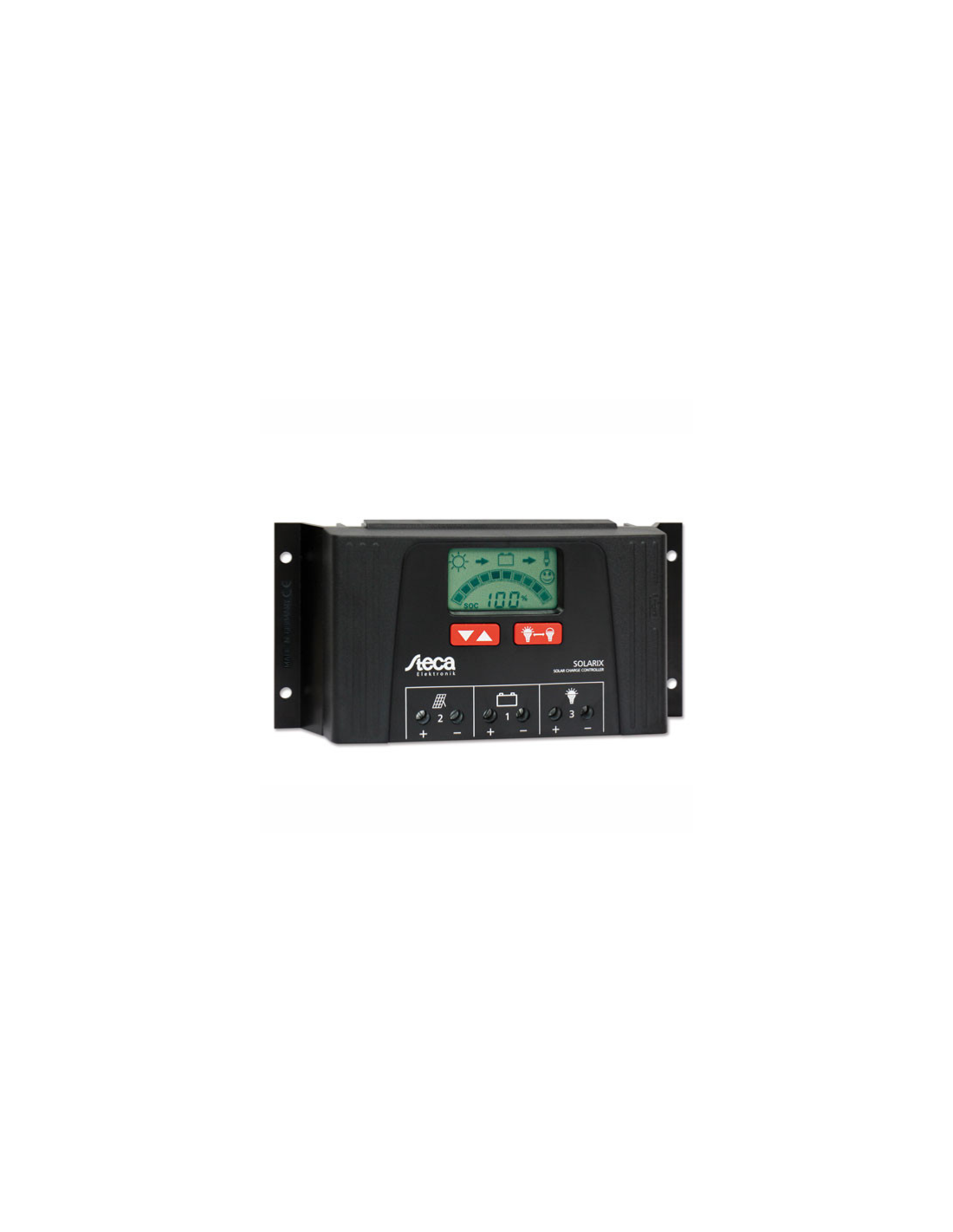 Steca Solarix PRS 3030 - Régulateur De Charge Solaire 30A - Pour Systèmes 12V Et 24V - Installation Série