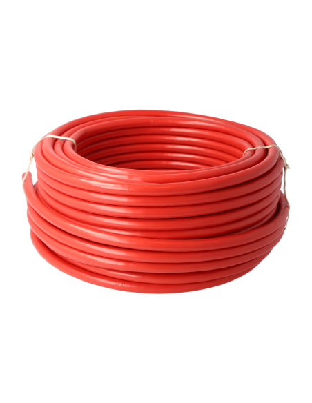 Câble De Batterie Silicone 25mm² (4 AWG) - Longueur 30 Cm - Embout M8 - Haute Température -60°C à +200°C